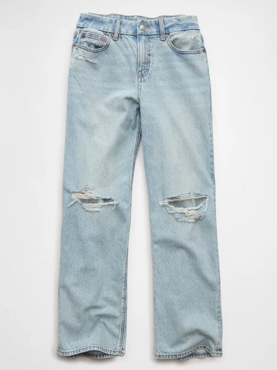 American Eagle Outfitters Denim - AMERICAN EAGLE Curvy StovePipe Strigid Torn Jeans - 18 Short - NEW